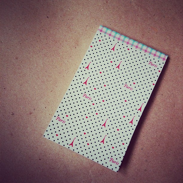 Make your notepad unique by covering it with deco tapes or washi. Also applicable for notebooks, journals, and books.